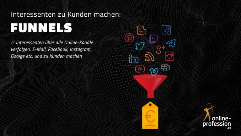 Mit Funnels Interessenten über alle Online-Kanäle verfolgen und zu Kunden machen