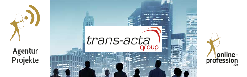 Neue Webseite für die Transacta Group durch Online-Profession