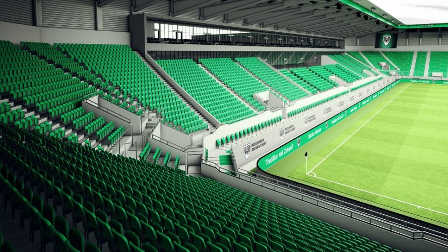 Das Preußenstadion in Münster als Location für die OMKMS 2023.