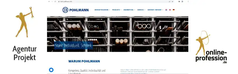 Endlich rostfrei: Webseiten-Relaunch für Stahl Pohlmann