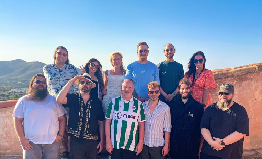 Das Online-Profession-Team auf der Workation 2025. 